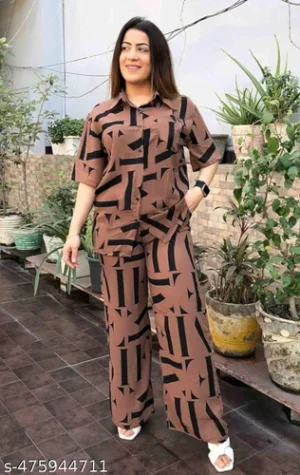 Coffee Brown Ladies Co-Ord Set