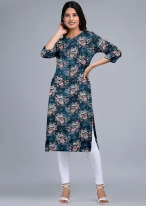 Peacock Blue Ladies Kurti