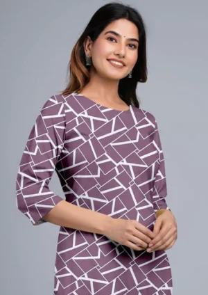 Onion Pink Ladies Kurti