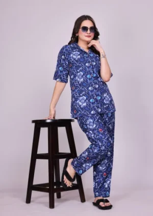 Blue Ladies Co-Ord Set